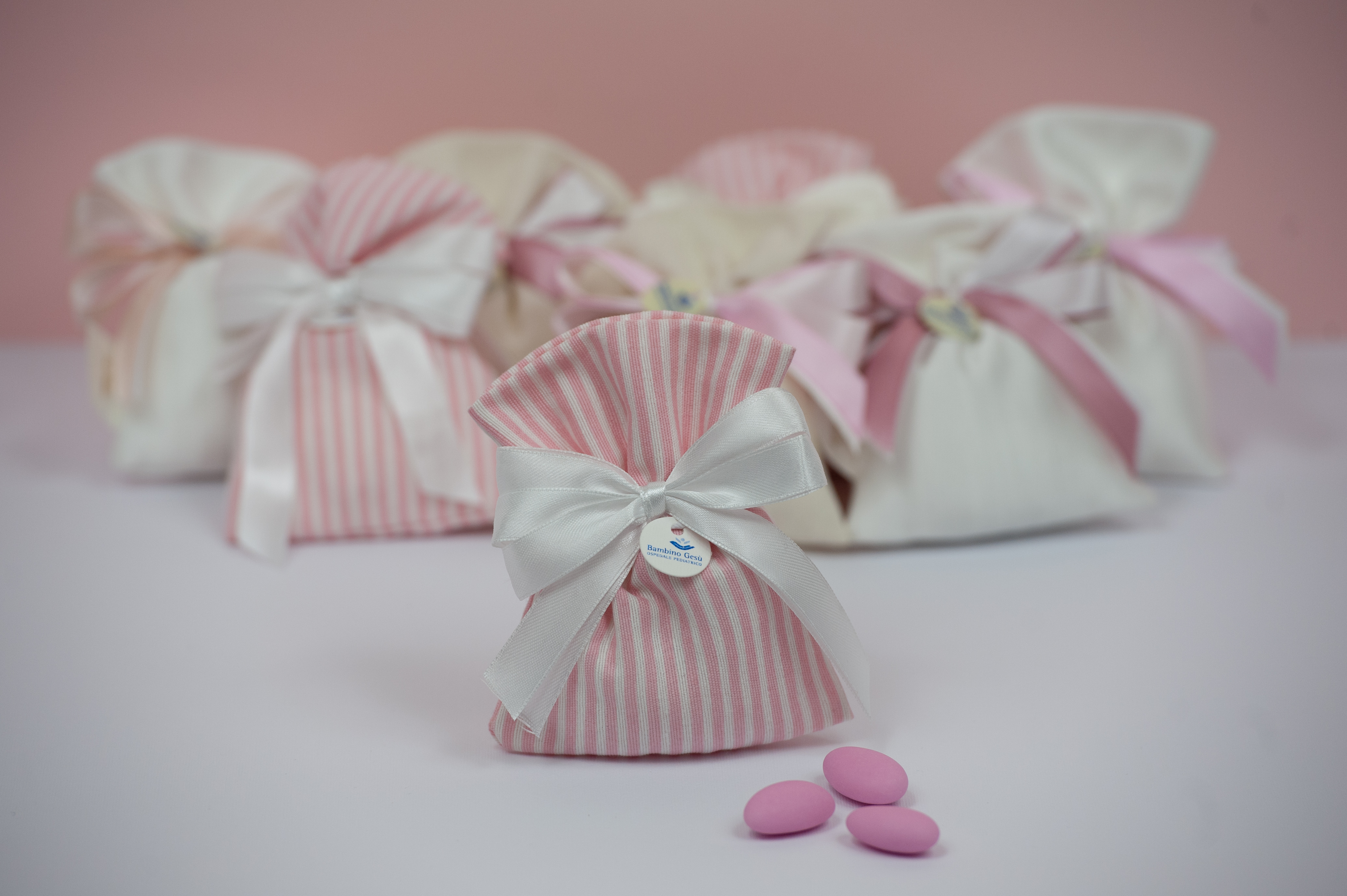 Sacchetto a righine in piquet - Foto n. 1/2