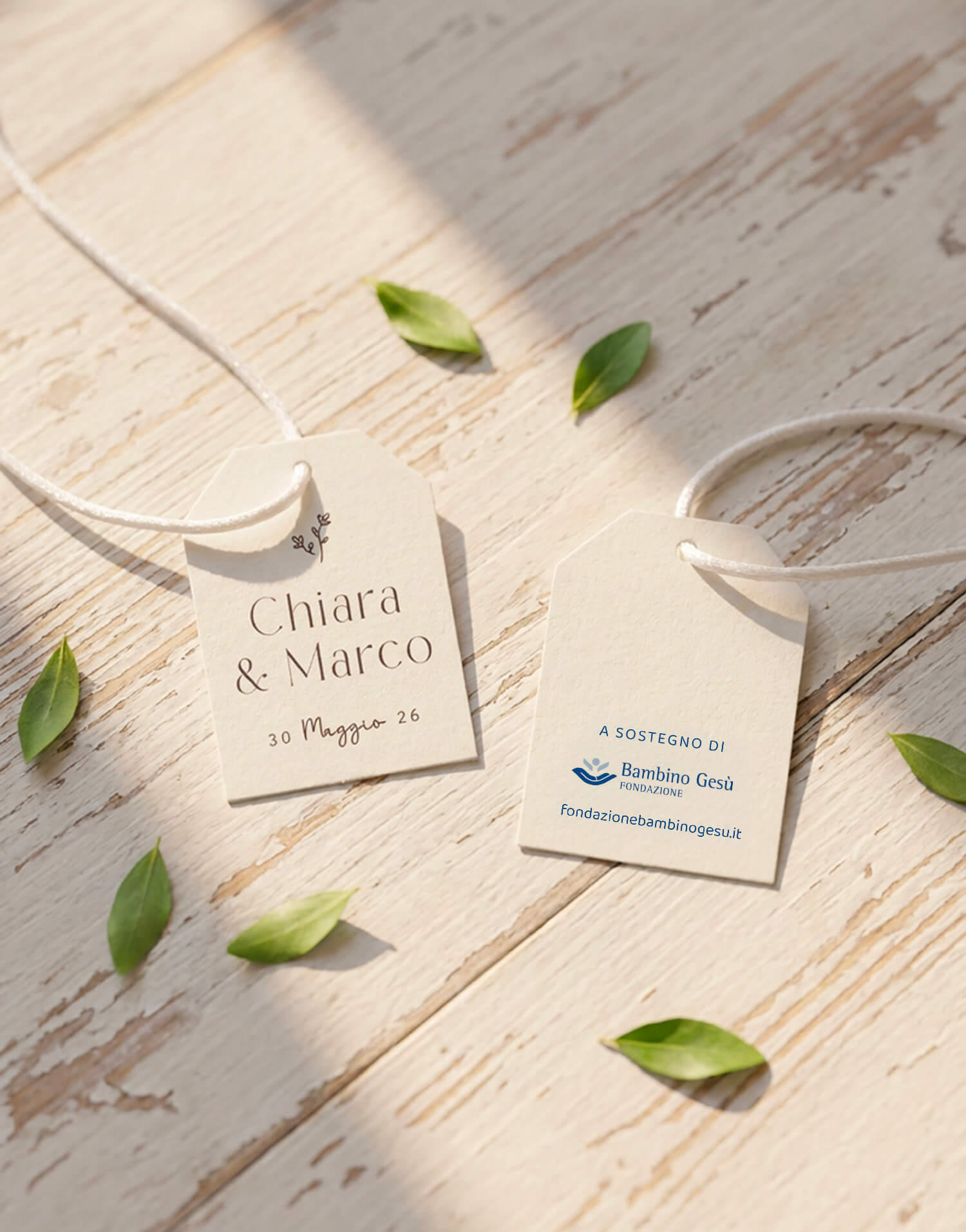 Tag bomboniere Linea Fiori Minimal - Foto n. 1/1