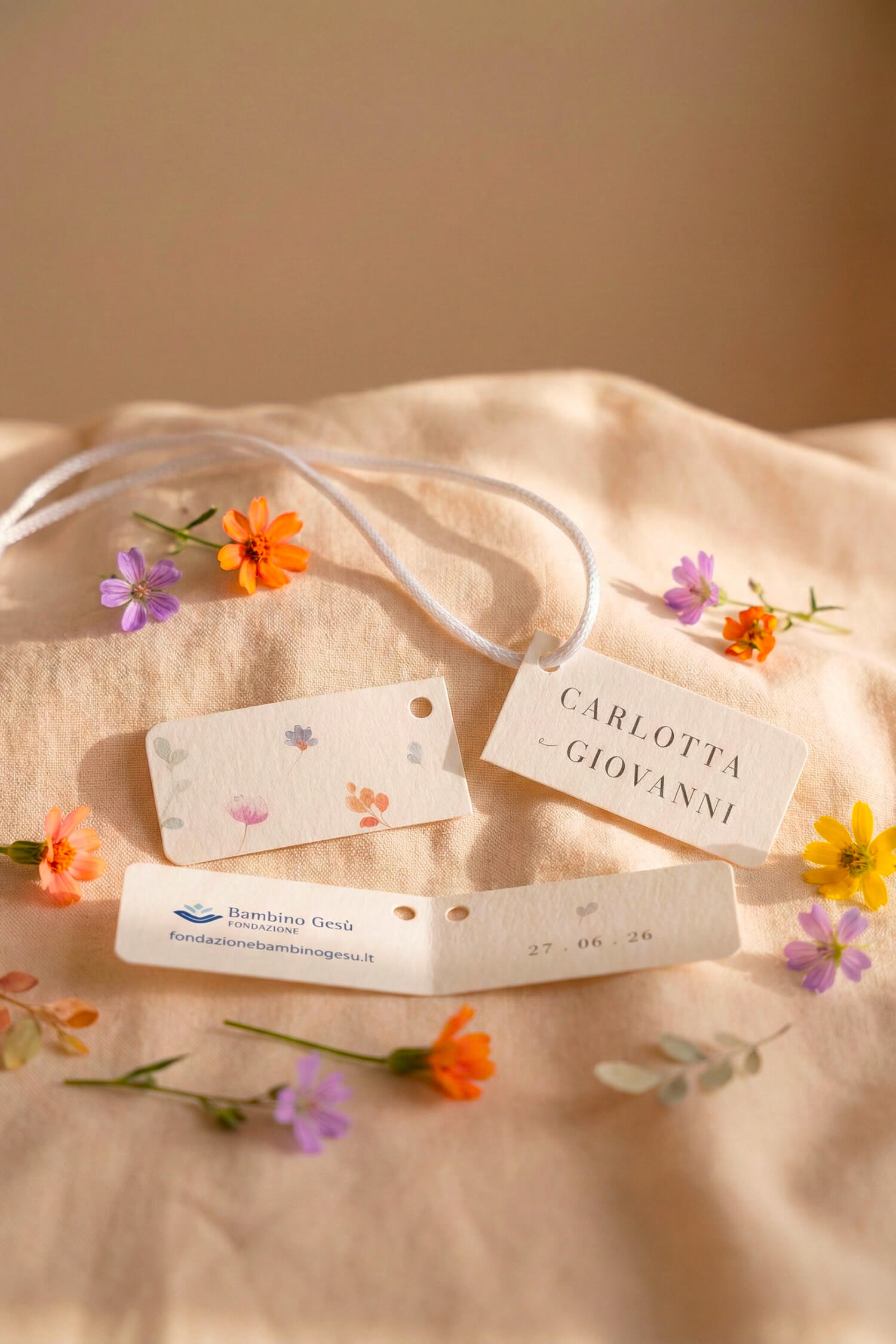 Bigliettino bomboniera Linea Fiorellini - Foto n. 1/1