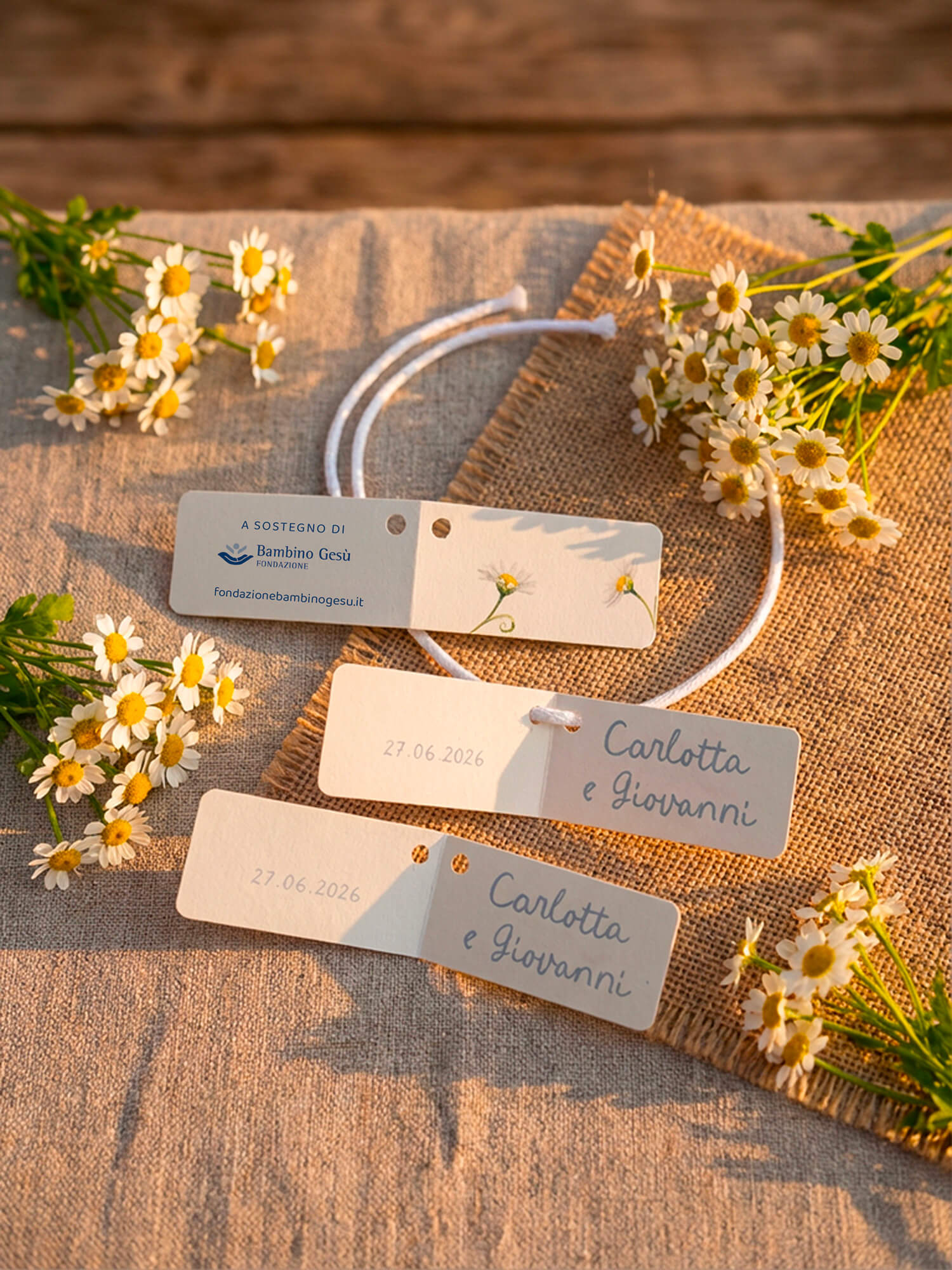 Bigliettino bomboniera Linea Margherite - Foto n. 1/1