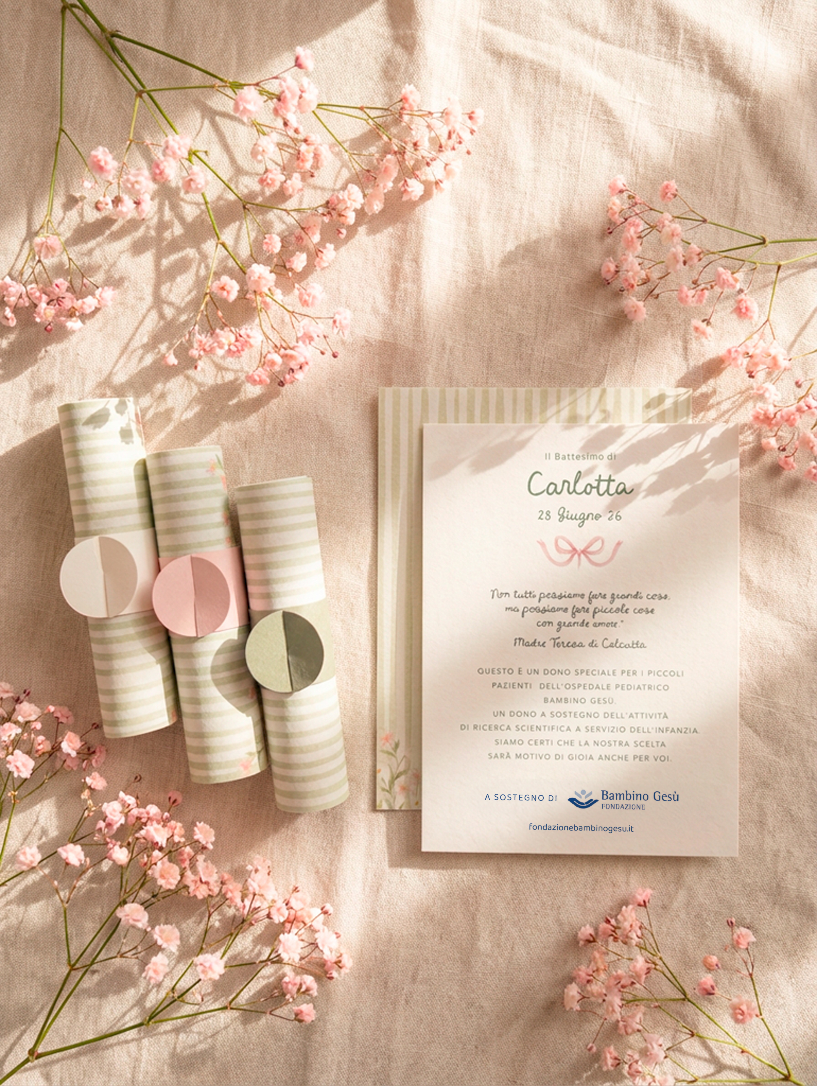 Pergamena Battesimo bimba