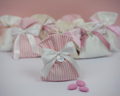 Sacchetto a righine in piquet