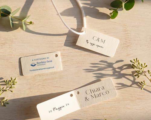 Bigliettino bomboniera Linea Fiori Minimal