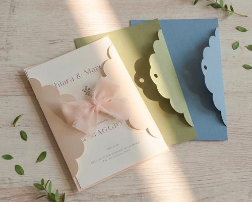 Partecipazione Cofanetto Linea Fiori Minimal