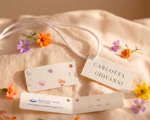 Bigliettino bomboniera Linea Fiorellini