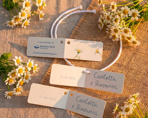 Bigliettino bomboniera Linea Margherite