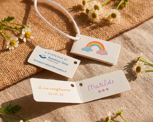 Bigliettino bomboniera Linea Pastello