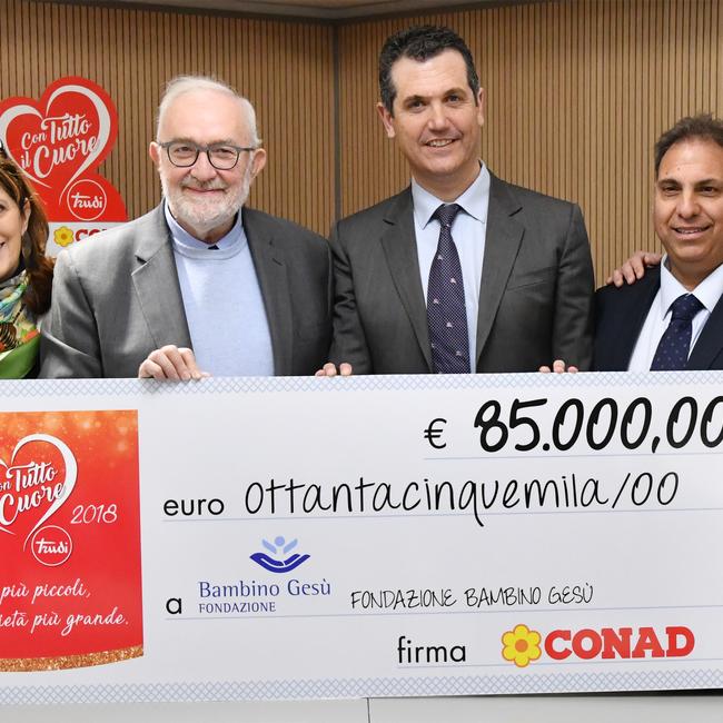 "Con Tutto il Cuore": continua il sostegno di Conad alla Fondazione Bambino Gesù
