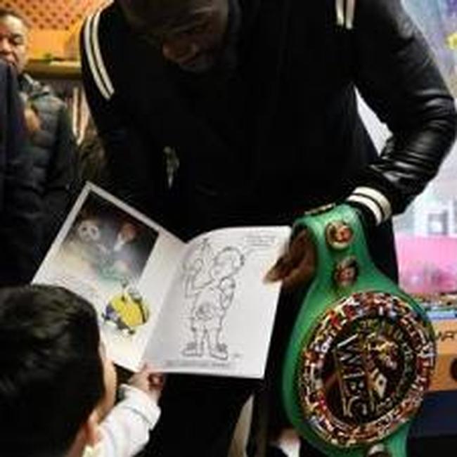 Deontay Wilder al Bambino Gesù